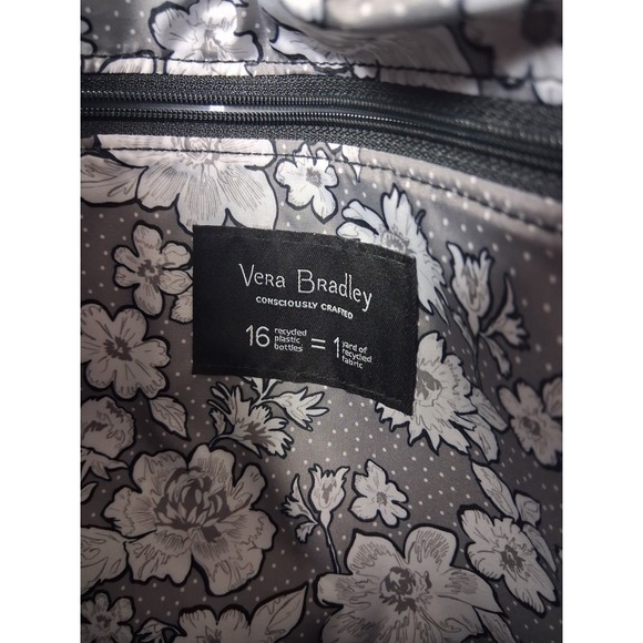 Vera Bradley Lighten Black Travel Tote Bag - Picture 5 of 6